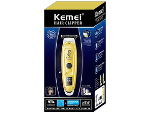 ریش تراش و ماشین اصلاح موی سر و بدن شارژی کیمی Kemei KM-PG1947 Professional Hair Clipper LCD Display Hair Trimmer