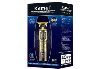 ماشین اصلاح موی سر و بدن شارژی ضدآب کیمِی Kemei Km-2095 Stainless Steel Blade Waterproof Trimmer