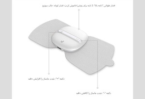 فروش ماساژور جیبی کل بدن لفان Lefan portable magic massager patch device multi-functional