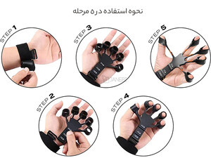 کیفیت کش تقویت ساعد و مچ دست گریپستر Silicone Gripster, Finger Grip Strengthener Strengthening Exercises