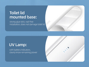 ارزانترین چراغ یو وی هوشمند ضدعفونی توآلت یوسامزUSAMS US-ZB210 Smart Portable Toilet UV Lamp