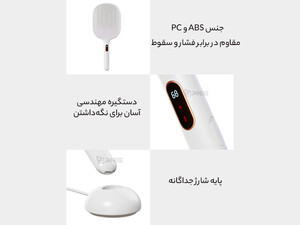 فروش حشره کش شیائومی Xiaomi Qualitell S1 Digital Display Electric Mosquito Swatter Racket ZSS210903