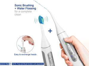 مسواک برقی با دستگاه شستشوی دهان YaFex Cordless Flosser Teeth Cleaner with Toothbrush