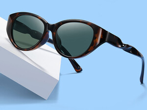 خرید عینک آفتابی پولاریزه زنانه karen bazaar B8223 personalized cat-eye frame TR polarized sunglasses for women