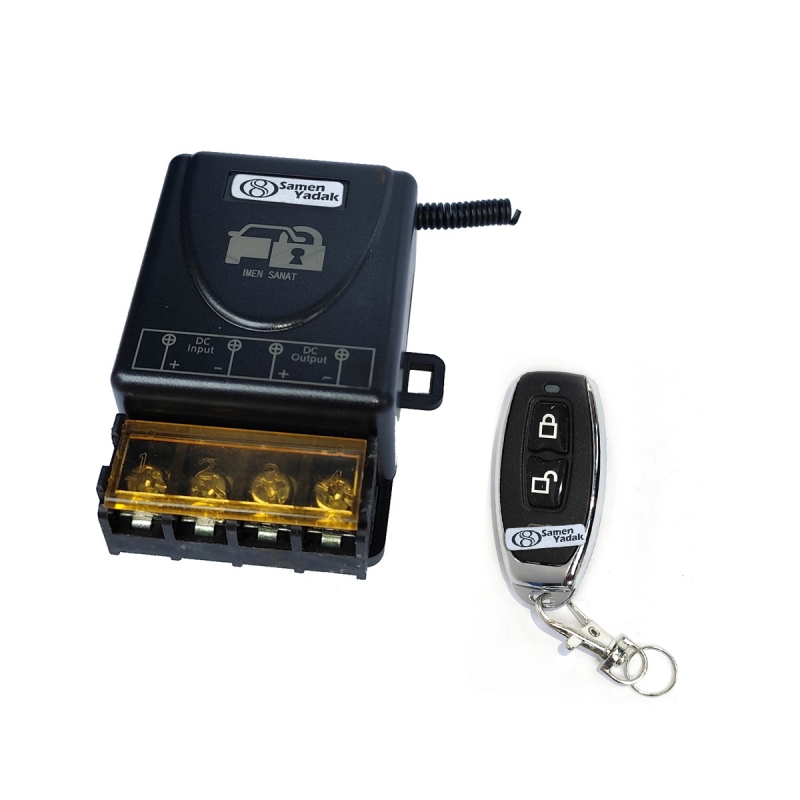 کلید مخفی ریموت دار ایمن صنعت مدل بهینه با رله 80 آمپر (سوییچ مخفی)