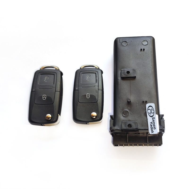 کیت یونیت قفل مرکزی پژو 405 و پارس ریموت دار دو دکمه