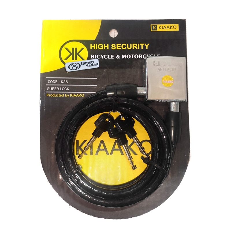 قفل شیلنگی موتور سیکلت کیاکو