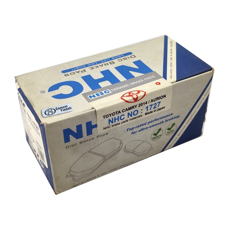 لنت ترمز جلو NHC ژاپن 1727 سرامیکی تویوتا کمری 2014
