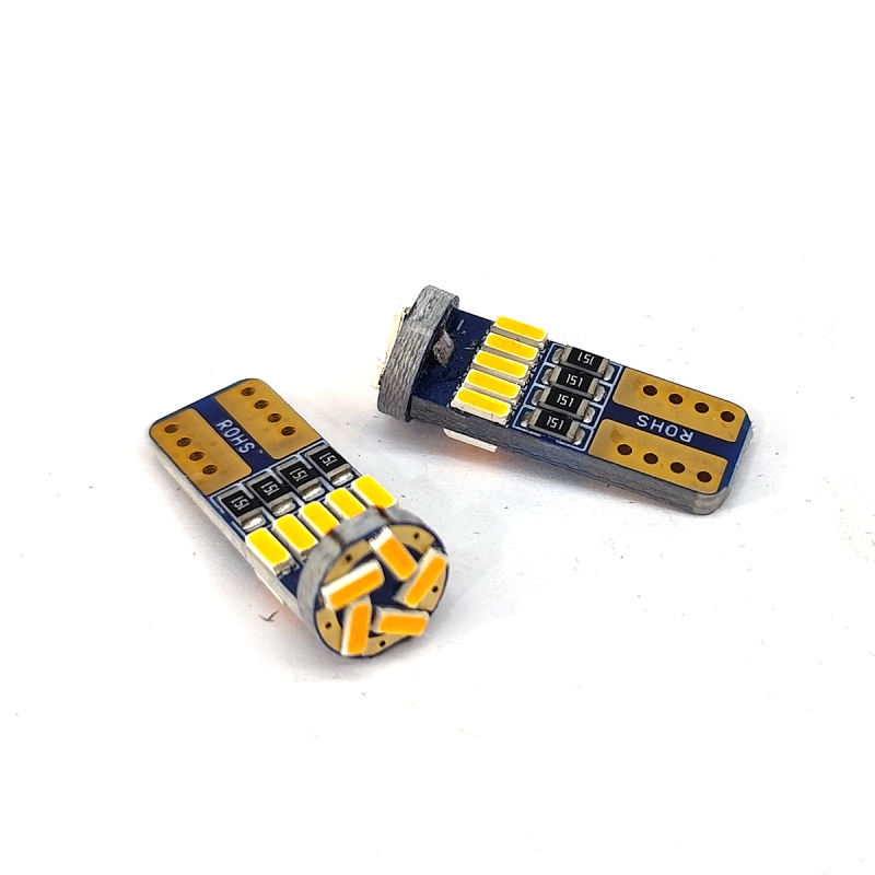 لامپ 15  SMD  سفید چراغ کوچک خودرو T10 کانپکس بسته دو عددی