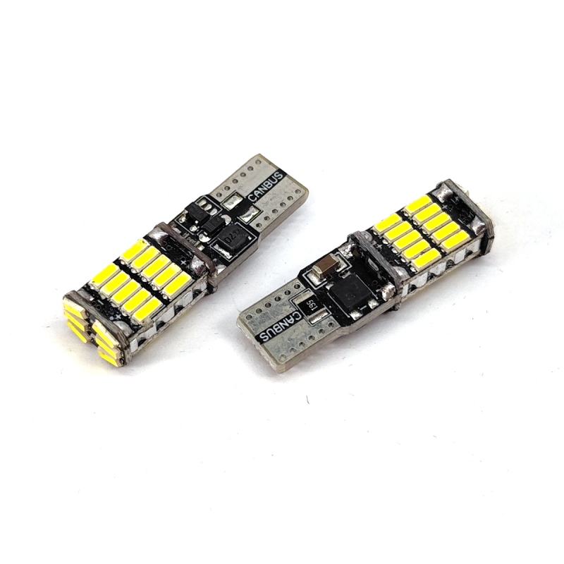 لامپ 26  SMD نارنجی چراغ کوچک خودرو T10 کانپکس بسته دو عددی