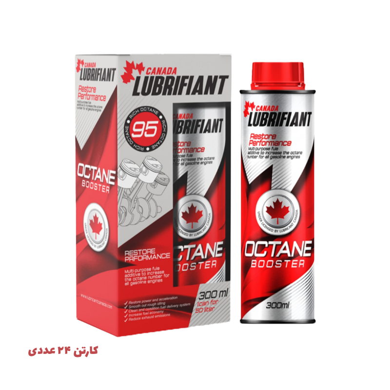 اکتان بوستر لوبریفنت کانادا قوطی فلزی کارتن 24 عددی