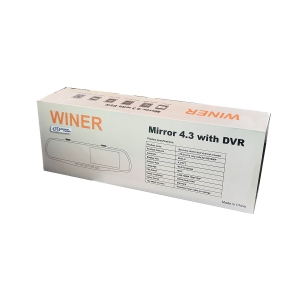 آینه مانیتور دار دو دوربین ثبت وقایع Winer