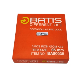 قفل کتابی باتیس مدل BA80036 سایز 95 میلی متر