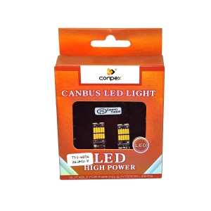 لامپ 26  SMD نارنجی چراغ کوچک خودرو T10 کانپکس بسته دو عددی