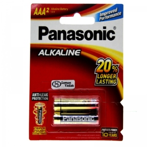 باطری نیم قلمی پاناسونیک آلکالاین AAA (بسته دو عددی)