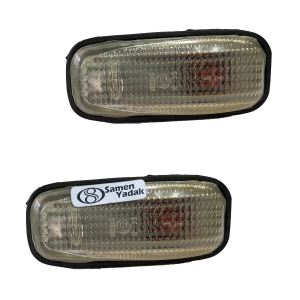 چراغ راهنما روی گلگیر  سفید سمند بسته دو عددی