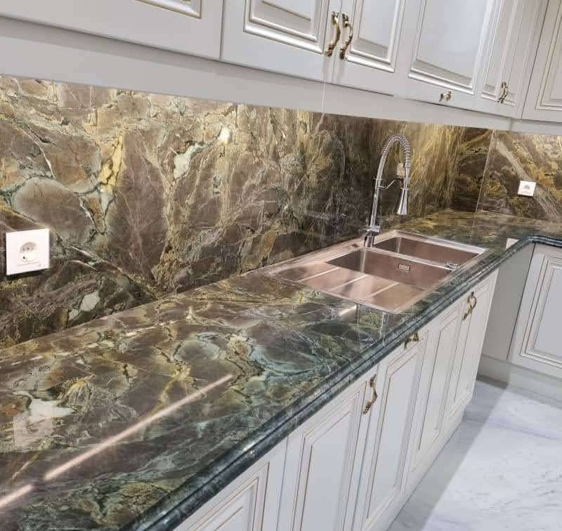 کانتر سنگ گرانیت سبز جنگلی