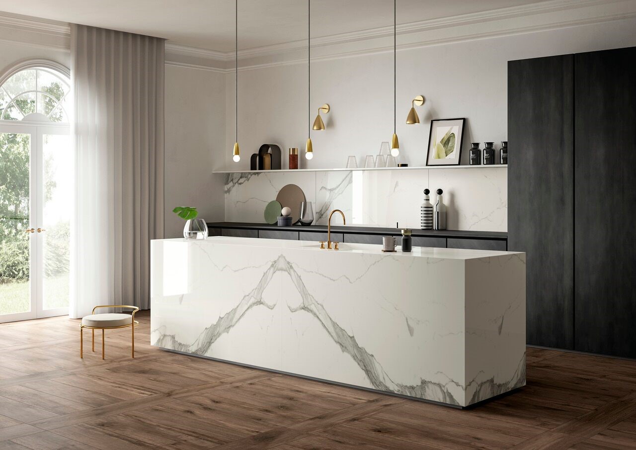صفحه سنگی کابینت جزیره