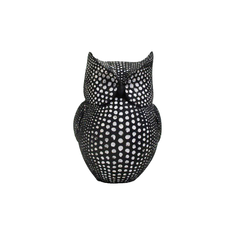 تندیس جغد سیاه و سفید