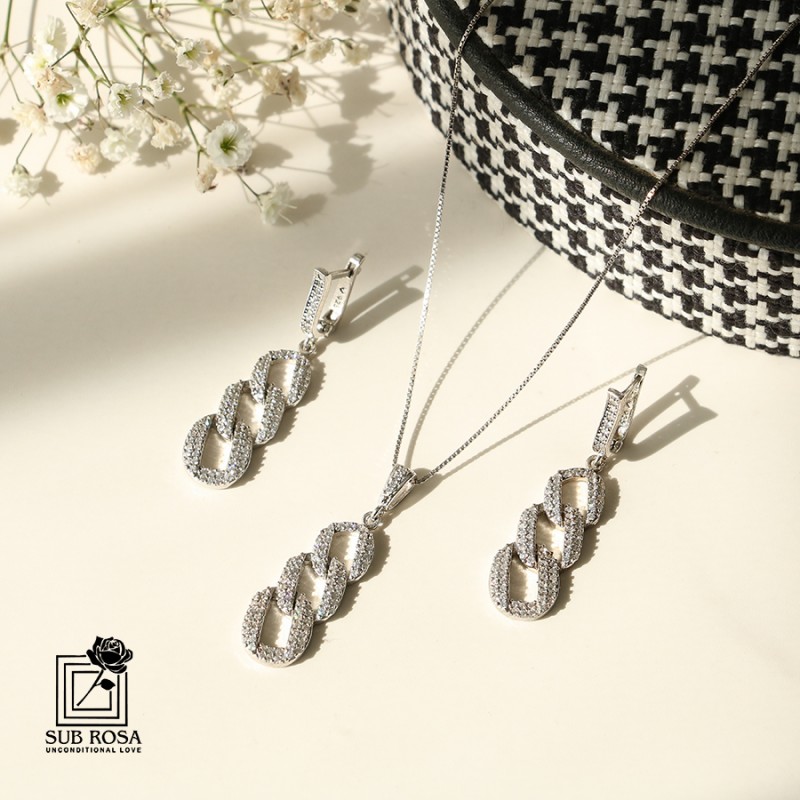 نیم ست نقره ترک 13919