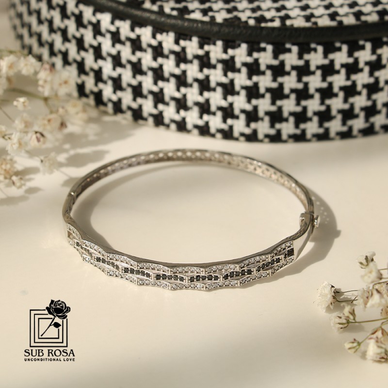 دستبند النگویی ترک نقره 925-14735