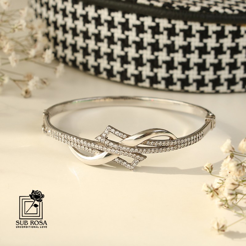 دستبند النگویی نقره 14738