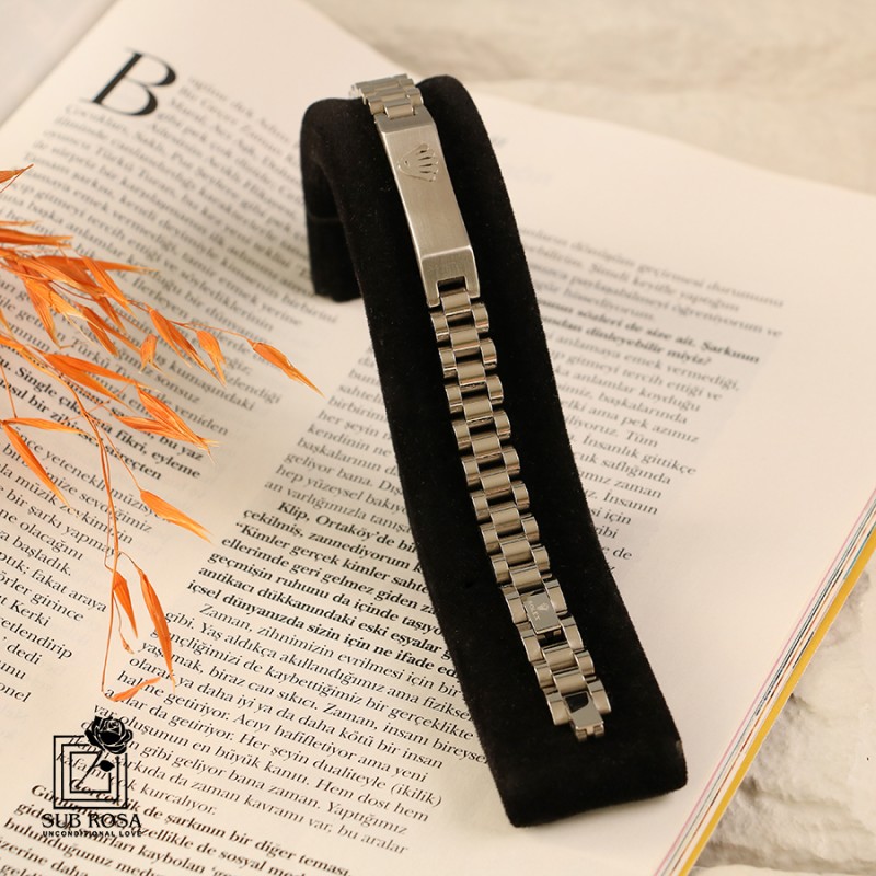 دستبند رولکس NEW -نقره ای 13156