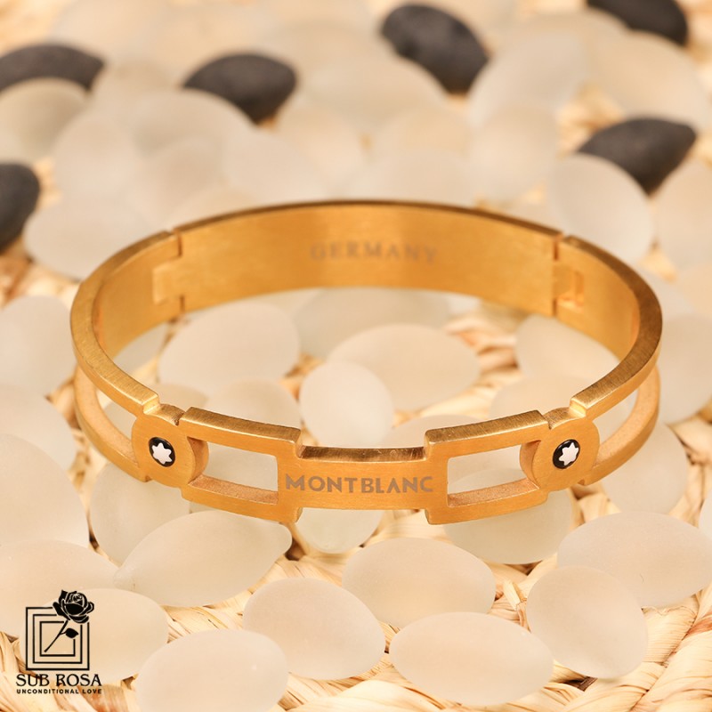 دستبند استیل مونت طلایی 14648