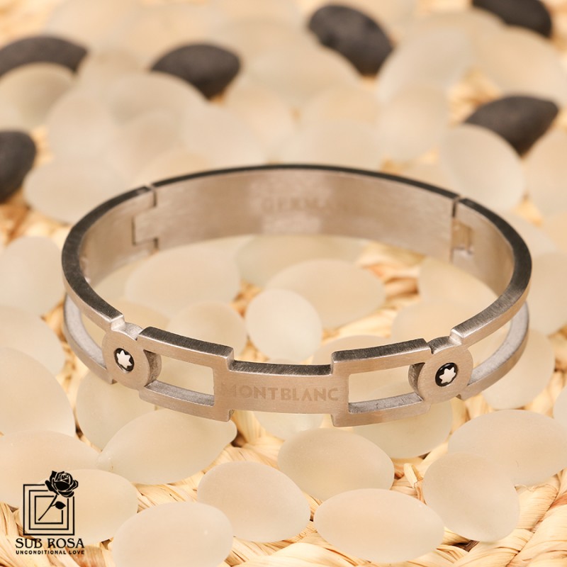 دستبند استیل مونت نقره ای 14650