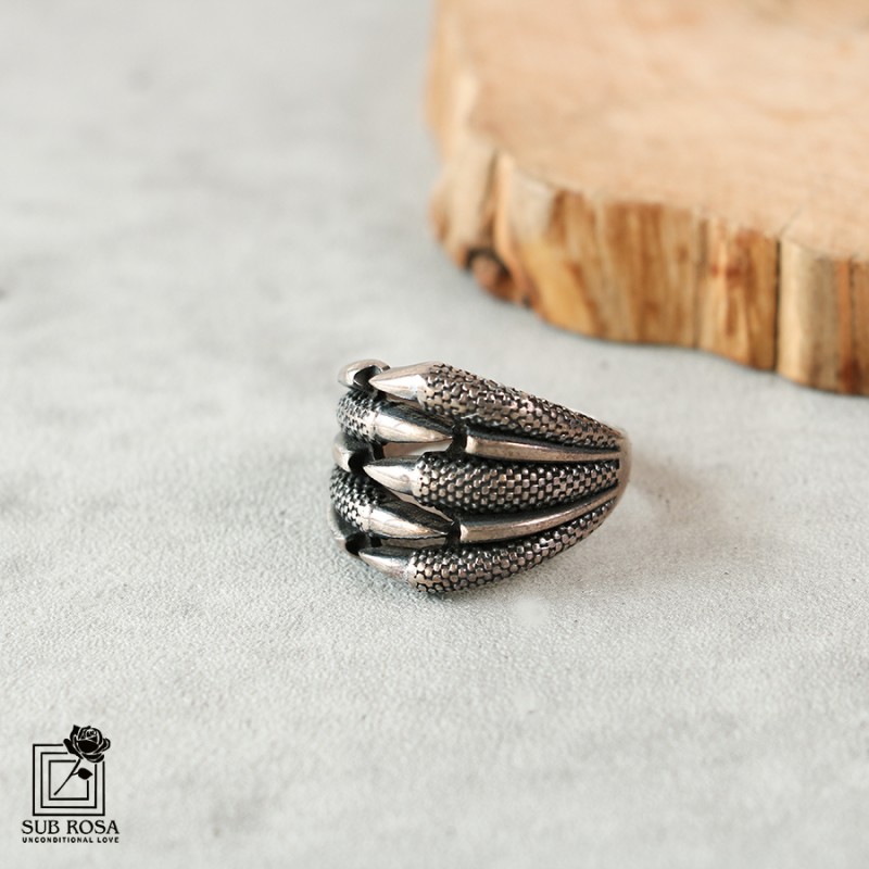 انگشتر نقره 925 مردانه FREE SIZE-14384