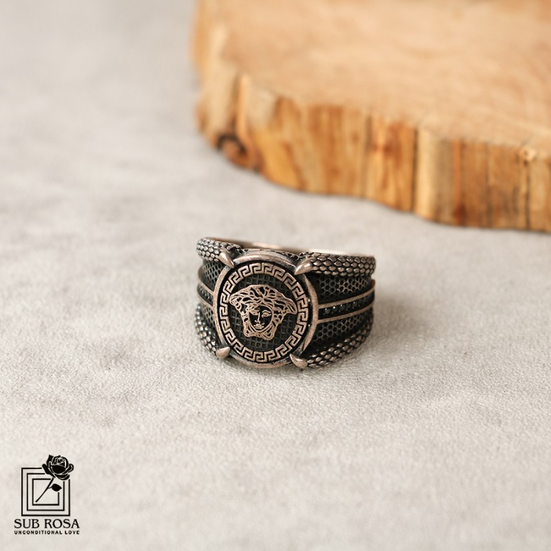 انگشتر نقره 925 مردانه FREE SIZE-14385