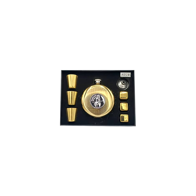 ست نوشیدنی استیل ضخیم گرد 3شات مدل Girl طلایی 2102-42-15291