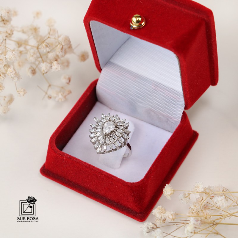 انگشتر نقره 925 زنانه 14776-FREE SIZE