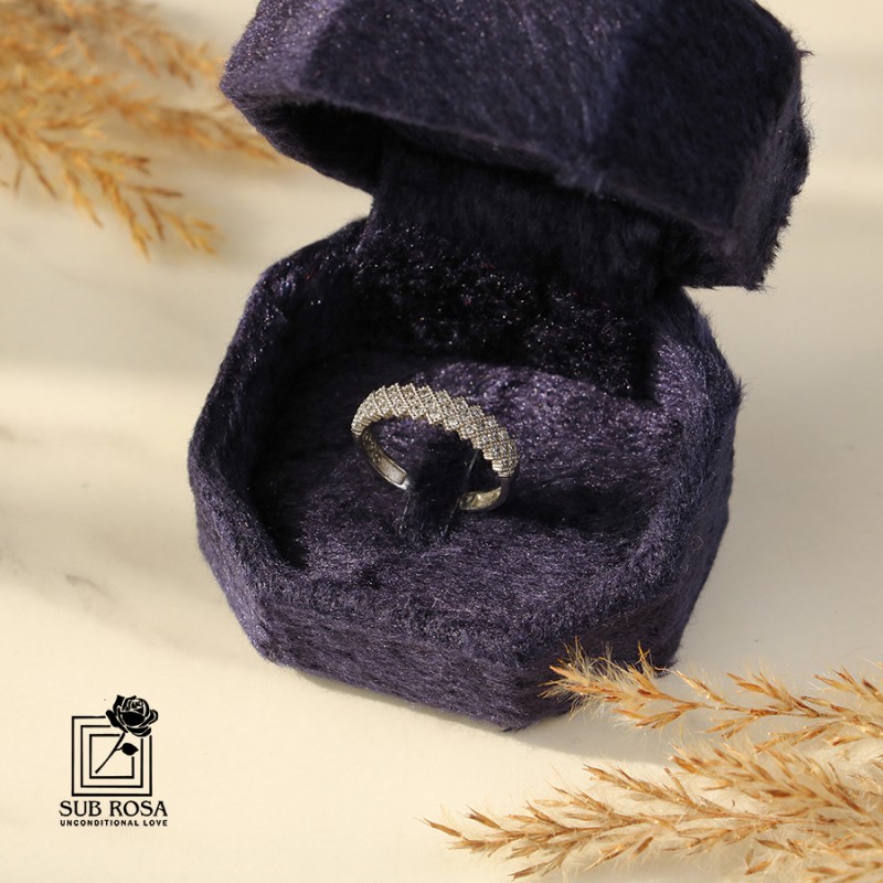 انگشتر نقره 925 زنانه14982 -FREE SIZE