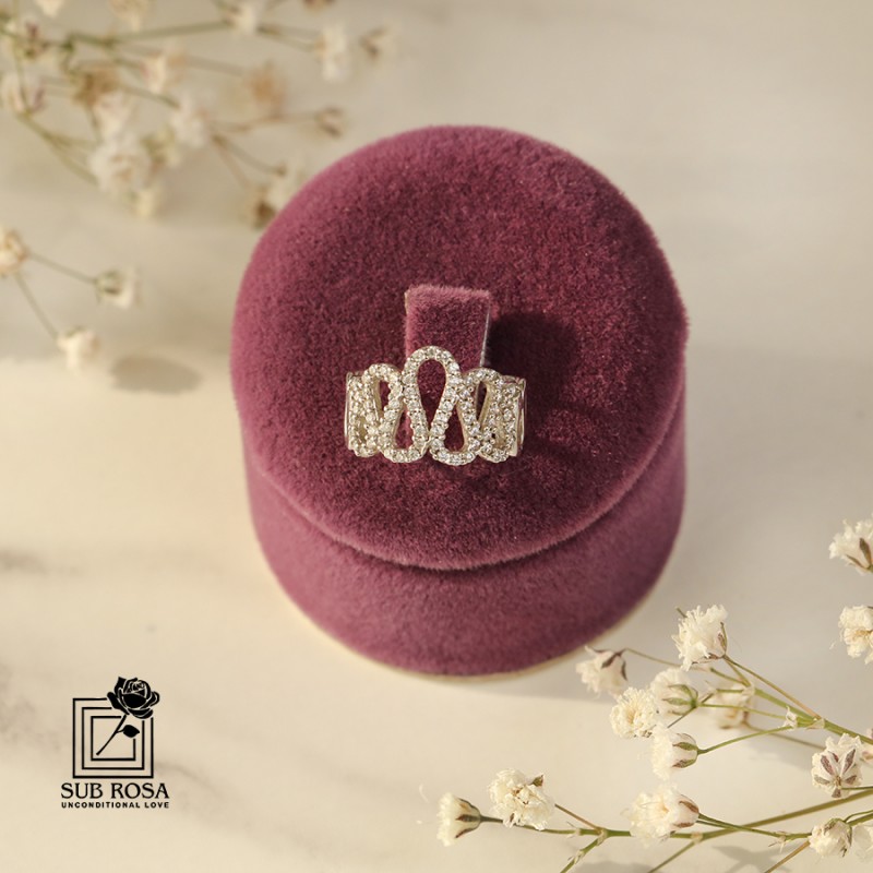 انگشتر نقره 925 زنانه 14772-FREE SIZE