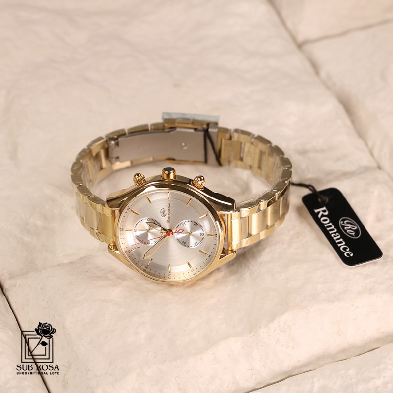 ساعت مچی زنانه رومنس طلایی 13000