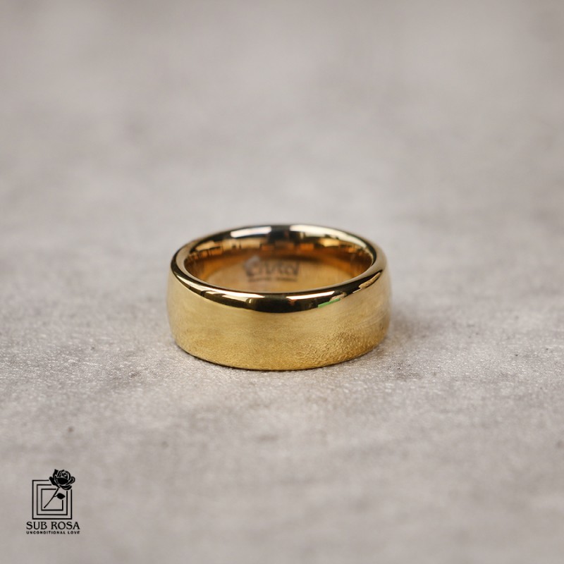 حلقه سرامیکی رینگی طلایی سایز 7 - 13137