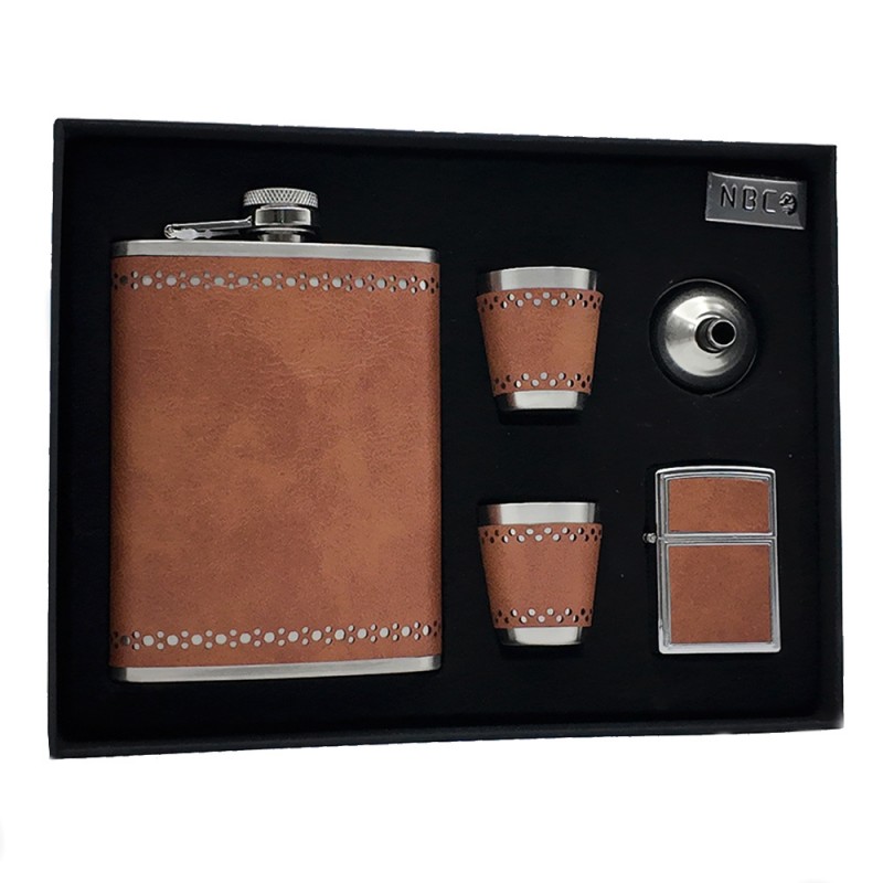 ست نوشیدنی استیل چرمی ان بی کو