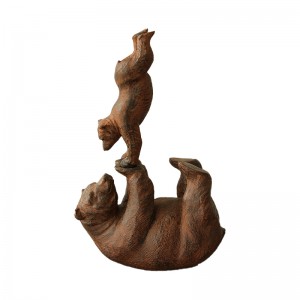 تندیس بازی خرس و بچه