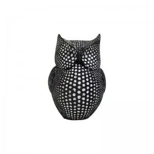 تندیس جغد سیاه و سفید