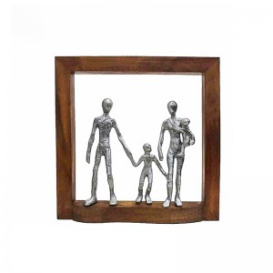 تندیس قاب چوب خانواده شاد