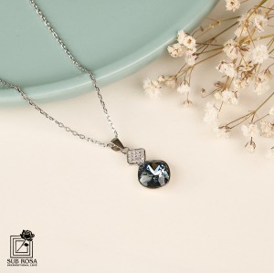 گردنبند سواروسکی المنتس نقره 15186