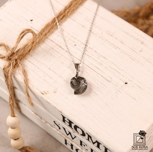 گردنبند سواروسکی المنتس حلزونی زنجیر نقره 12313