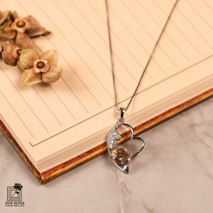 گردنبند سواروسکی المنتس زنجیر نقره 13035