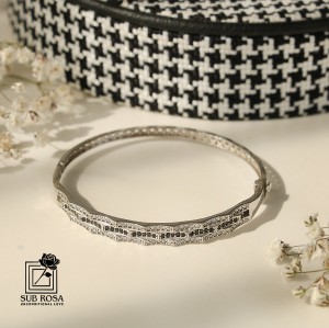 دستبند النگویی ترک نقره 925-14735