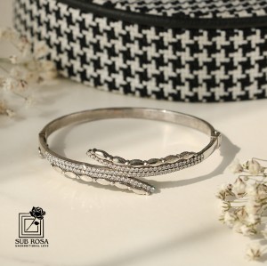 دستبند النگویی ترک نقره 925-14744