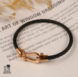 دستبند امگا رزگلد 13443