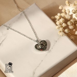 گردنبند سواروسکی المنتس LOVE قلبی 13268