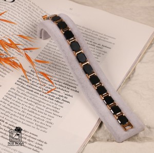 دستبند تنگستن دو رنگ 12991