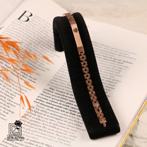 دستبند رولکس NEW- باریک -رزگلد13155